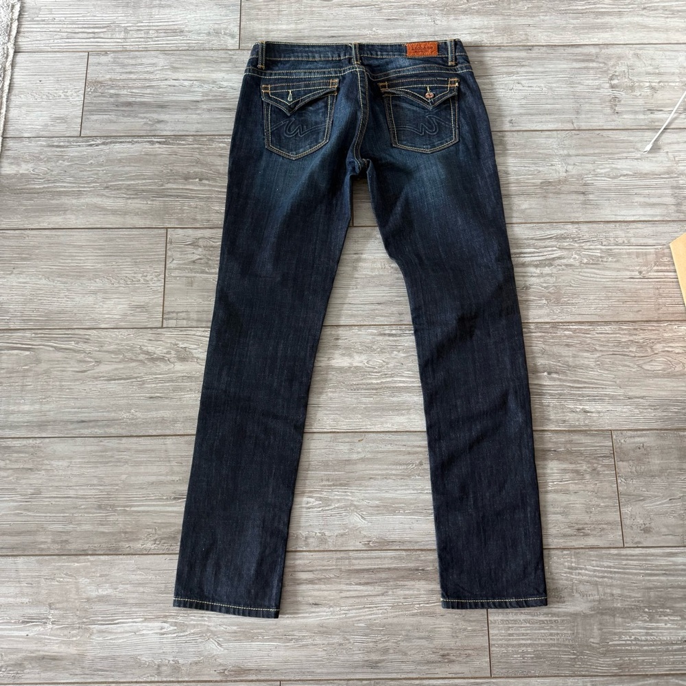Anoname Dark Indigo Women's Straight Leg Jeans “Paris Skinny” - Picture 4 of 4